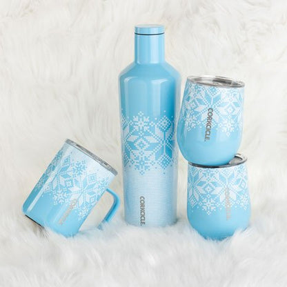 CORKCICLE STEMLESS 12 OZ FAIRISLE BLUE