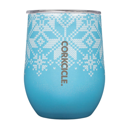 CORKCICLE STEMLESS 12 OZ FAIRISLE BLUE