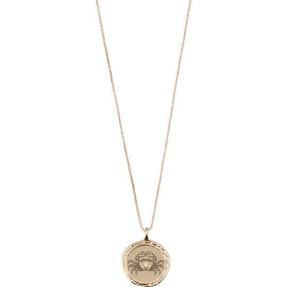 PILGRIM CANCER NECKLACE GOLD PLATED/CRYSTAL