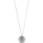 PILGRIM GEMINI SILVER PLATED/CRYSTAL NECKLACE