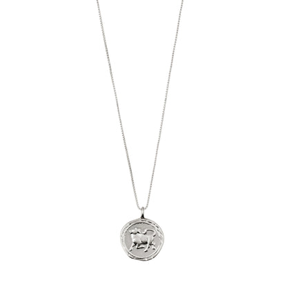 PILGRIM TAURUS NECKLACE SILVER PLATED/CRYSTAL