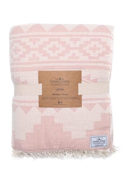 TOFINO TOWEL THE BEACHCOMBER THROW ROSE SMOKE