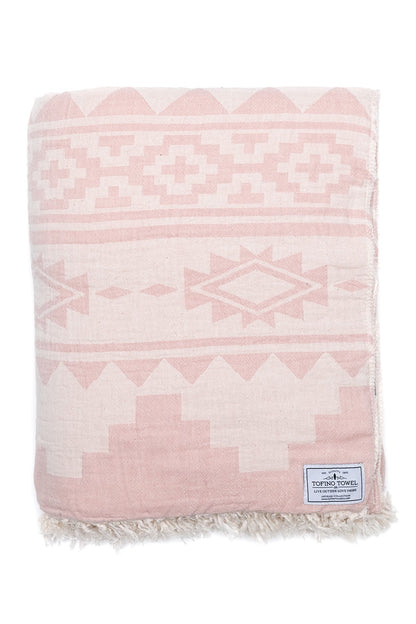 TOFINO TOWEL THE BEACHCOMBER THROW ROSE SMOKE