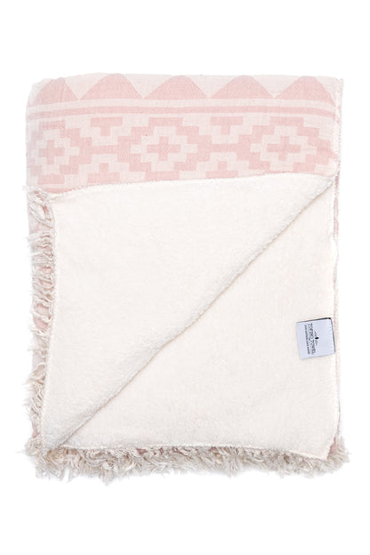 TOFINO TOWEL THE BEACHCOMBER THROW ROSE SMOKE