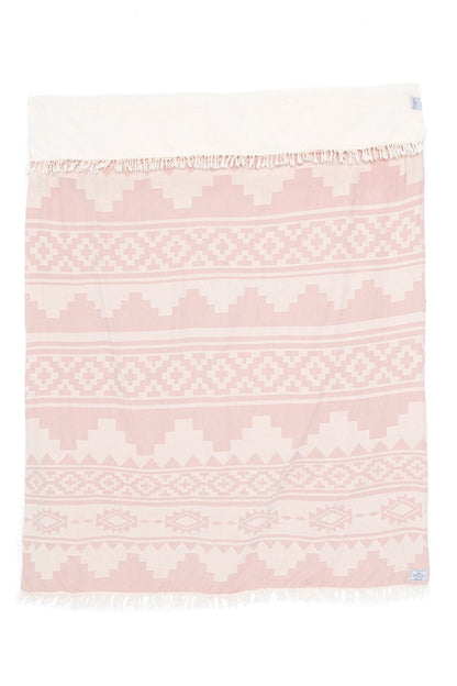 TOFINO TOWEL THE BEACHCOMBER THROW ROSE SMOKE