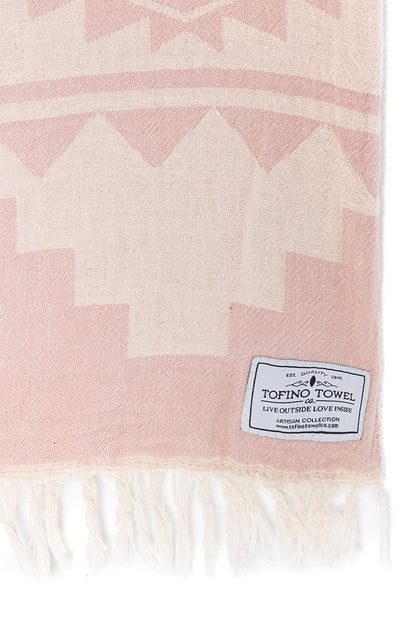 TOFINO TOWEL THE BEACHCOMBER THROW ROSE SMOKE